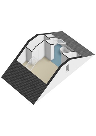 Plattegrond - Hermanstraat 26, 6433 DE Hoensbroek - Hermanstraat 26 Hoensbroek - Zolder 3D.jpg